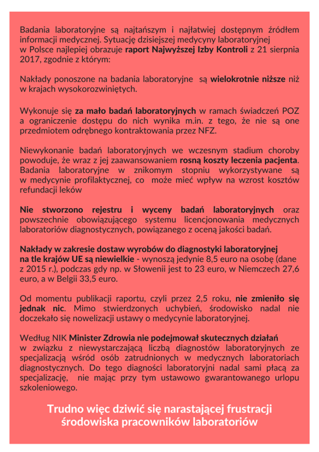 2020-02-14 Katastrofalny stan diagnostyki laboratoryjnej w Polsce
